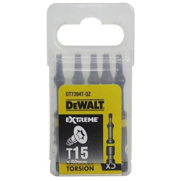 Бита T15 50 мм (5 шт) DeWalt DT7394T-QZ