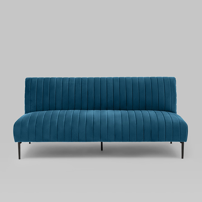 Диван прямой Дрезден велюр синий Stool Group vd-drezden-b29