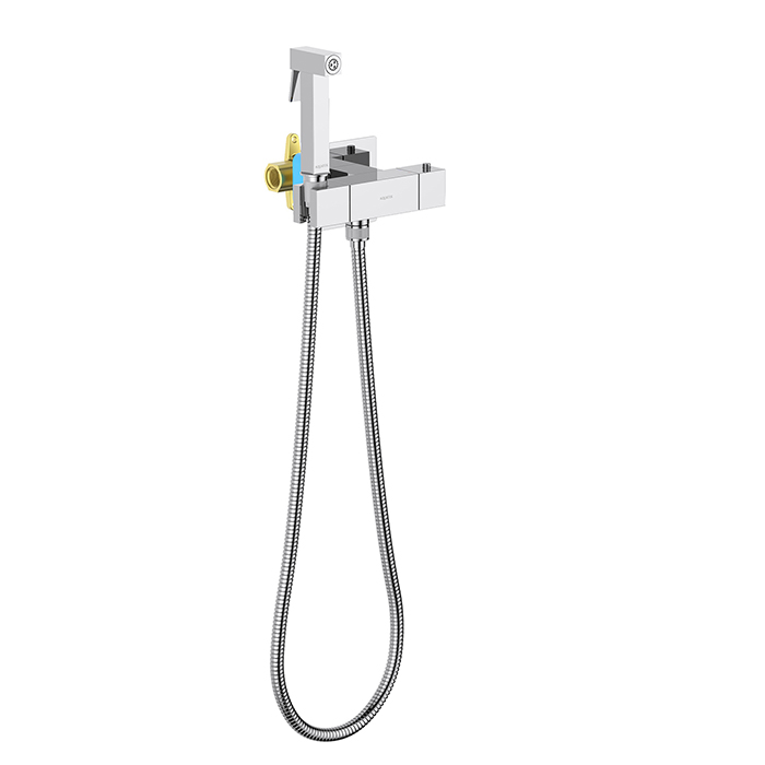 Гигиенический душ со смесителем встроенный термостатический Либра Aquatek AQ1028CR