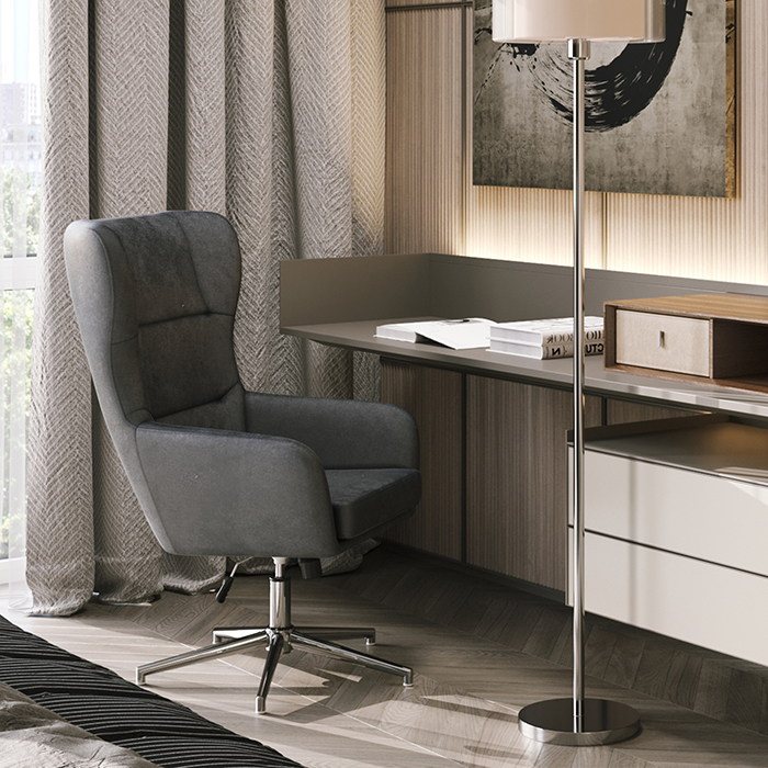 Кресло регулируемое Артис серый Stool Group ARTIC HLR-18