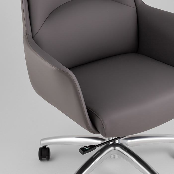 Кресло офисное TopChairs Viking New серое Stool Group A334 920958