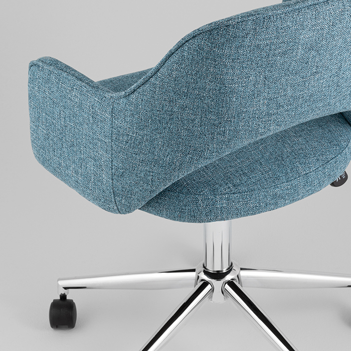 Кресло офисное Кларк рогожка синий Stool Group CLARKSON TWEED BLUE