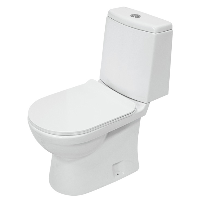 Унитаз напольный Next Slim Sanita Luxe WC.CC/Next/2-SlimDM/WHT.G/S1