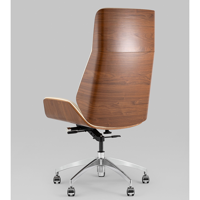 Кресло офисное TopChairs Crown бежевый Stool Group A312 8383-1 walnut back