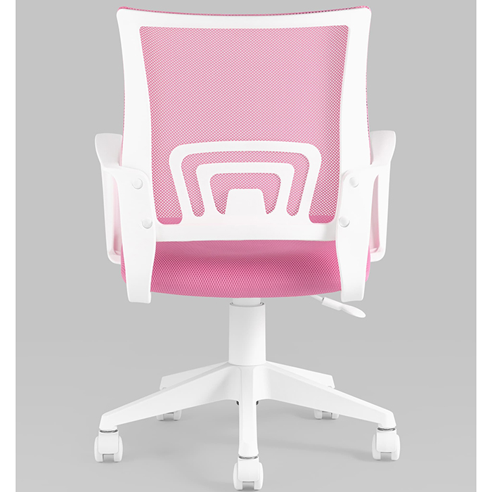 Кресло офисное TopChairs розовый сетка Stool Group ST-BASIC-W/PK/TW-13A