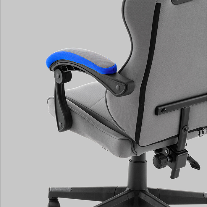 Кресло игровое TopChairs Phantom серо-голубой Stool Group GF-D80 TT706+TT702