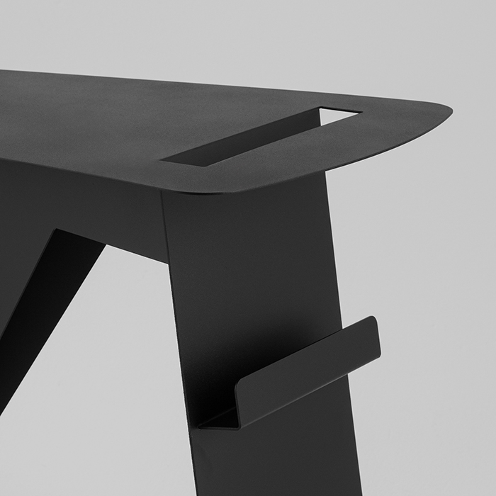 Журнальный столик Mioby металл черный Stool Group MT-112 black