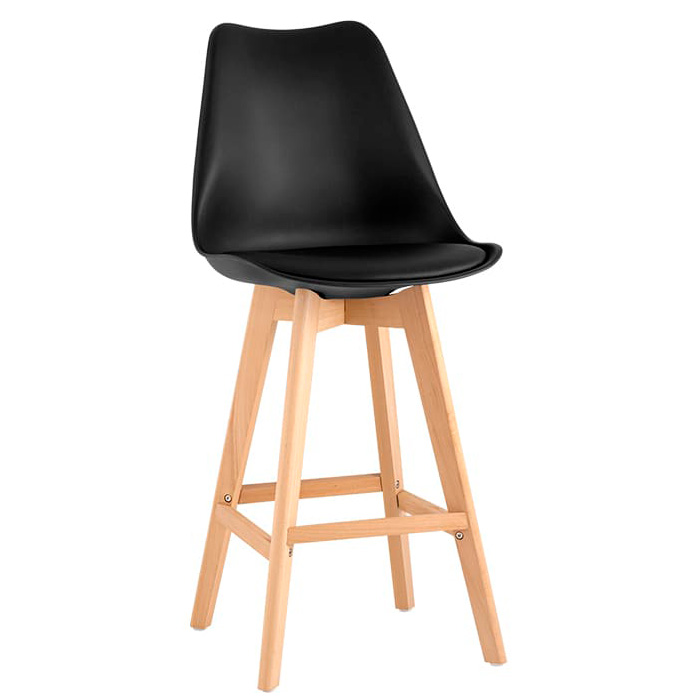 Комплект барных стульев Frankfurt чёрный (4 шт) Stool Group Y815A-75CM black X4