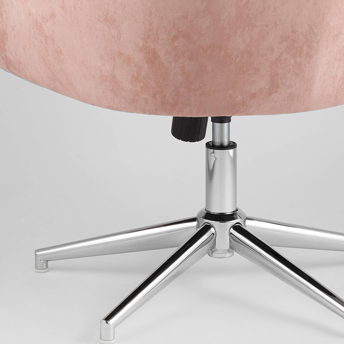 Кресло регулируемое Харис замша пыльно-розовый Stool Group HARRIS HY-78
