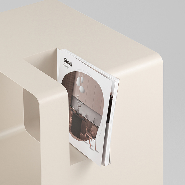 Журнальный столик Viwa металл светло-серый Stool Group MS-150-1 12-4301