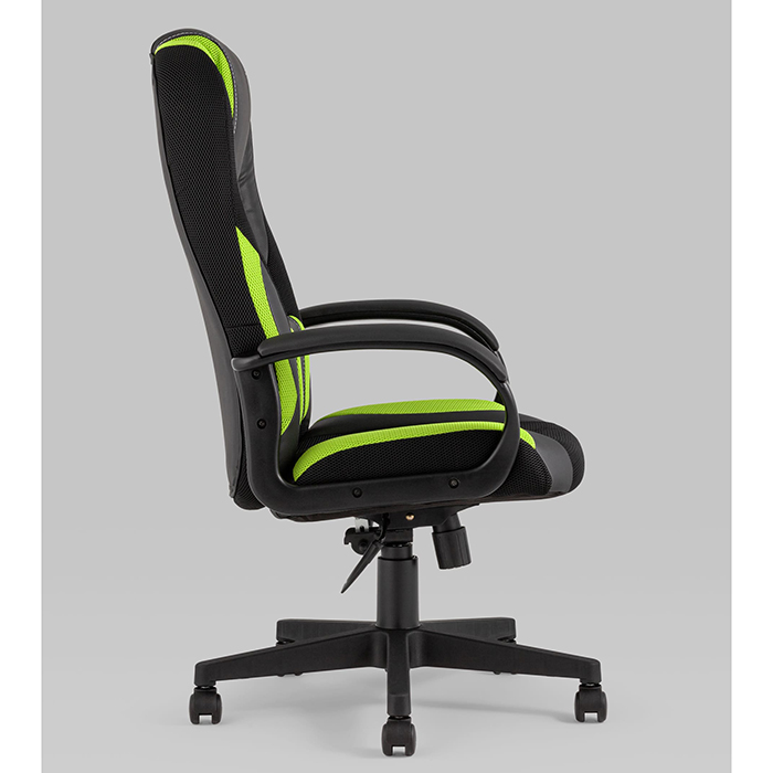 Кресло игровое TopChairs ST-Cyber 9 чёрный/зелёный Stool Group ST-CYBER 9 GREEN