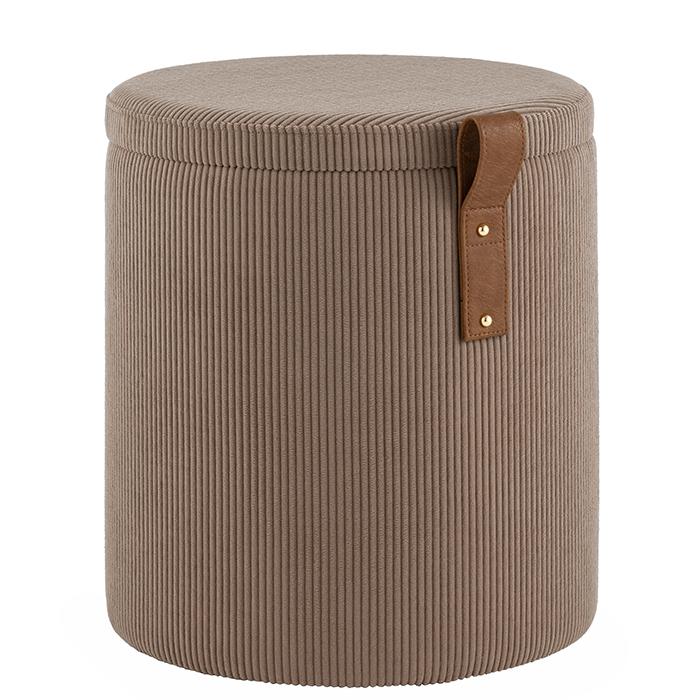 Пуф Руни S с ящиком вельвет коричневый Stool Group 24A2064CG-L-3