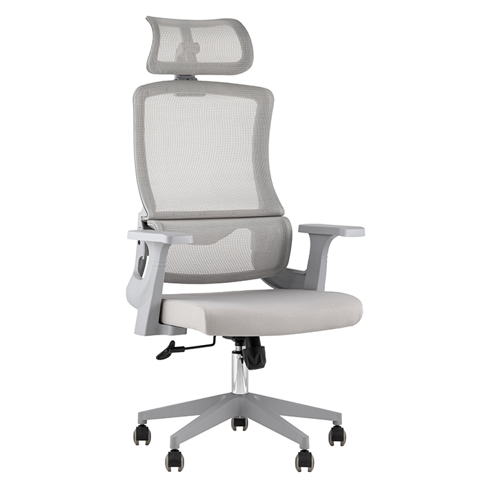 Кресло офисное TopChairs Vantage серый Stool Group WH-978AG grey