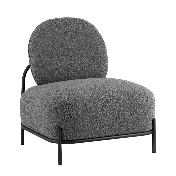 Кресло Стоун букле тёмно-серый Stool Group vd-stone-tr-dg