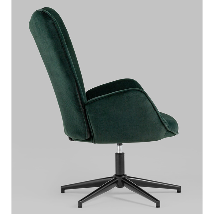Кресло регулируемое Филадельфия велюр серо-зелёный Stool Group FUCHS FLY1919-15