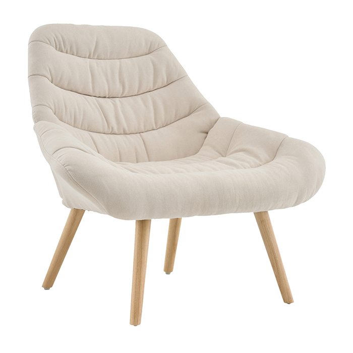 Кресло Олби Страйпс белый Stool Group QH-2805K 263-1 light beige