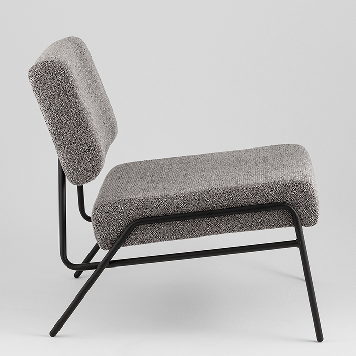 Кресло Теллинг шенилл серый Stool Group LV-116-M84-01