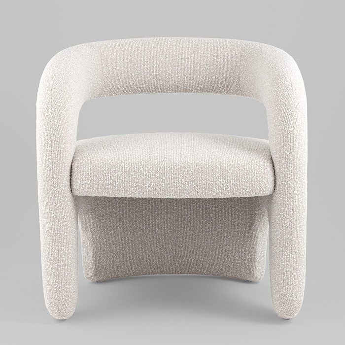 Кресло-лаунж Bones жемчужный Stool Group FDC5014 PEARL
