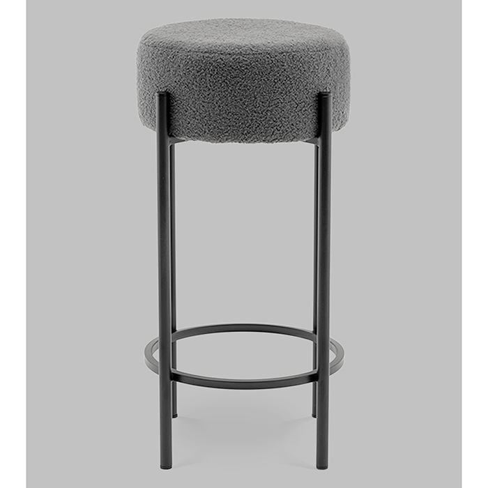 Стул барный Беккет букле тёмно-серый Stool Group SSP 135-86042