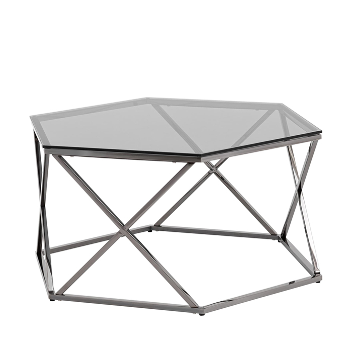 Журнальный столик Круз 93х80 стекло Stool Group ECT-187-GM