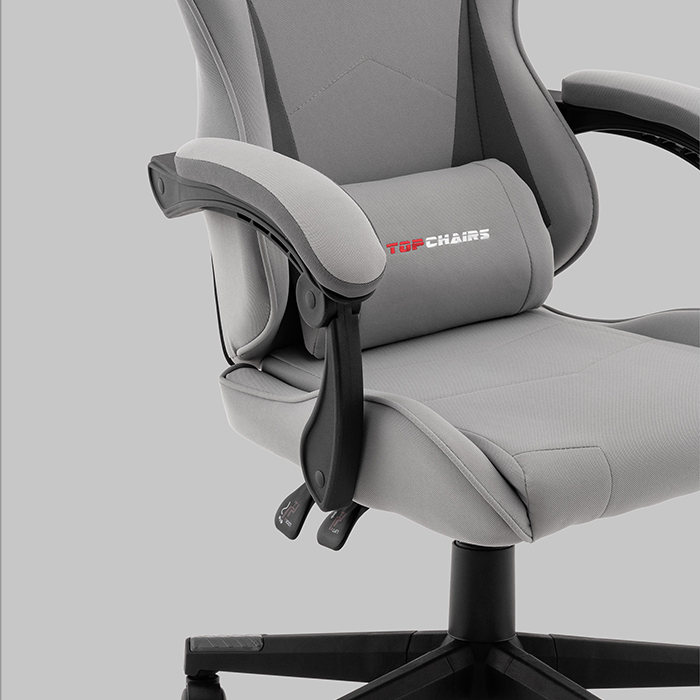 Кресло игровое TopChairs Phantom серый Stool Group GF-D80 TT704+TT706