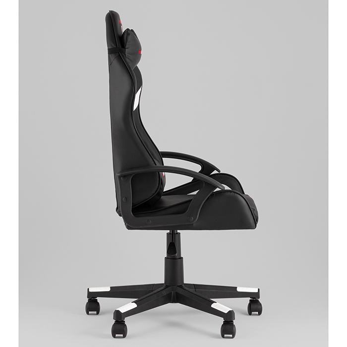 Кресло игровое TopChairs Warden чёрно-белый Stool Group GF-8066-5 black+white