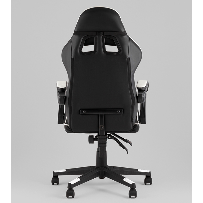 Кресло игровое TopChairs Shadow чёрно-белый Stool Group GF-8079 black+white