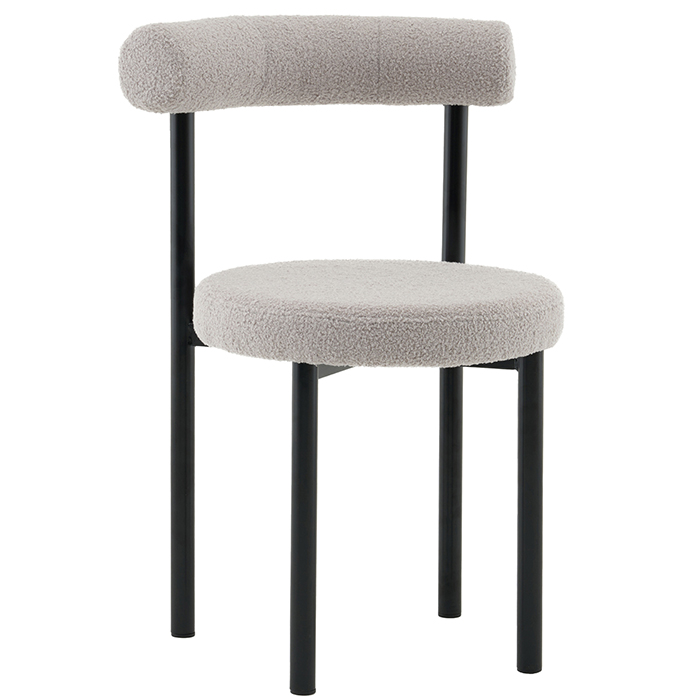 Стул Флорео букле светло-серый Stool Group vd-floreo-fl-cloud