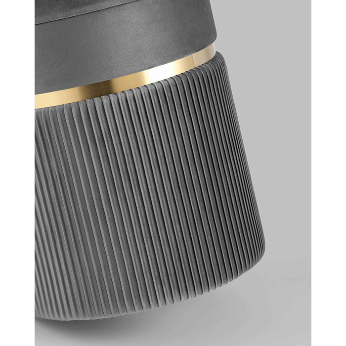 Пуф Миранда с ящиком велюр серый Stool Group 19B352VA-8167-55