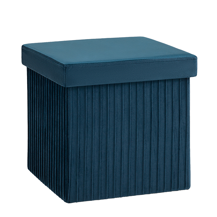 Пуф складной с ящиком Store Square синий Stool Group HS15-F12 V70