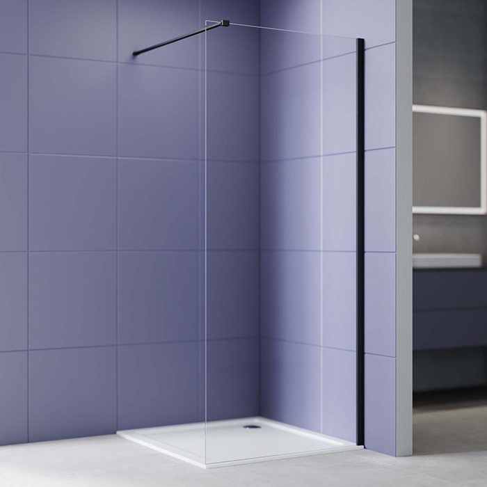 Душевая перегородка 120х200 Aquatek AQ.WI.120.1BL