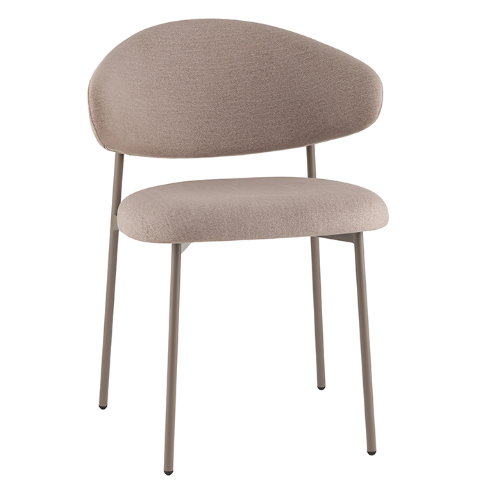 Стул Evan велюр бежевый каркас бежево-серый LV-125-E31-7006