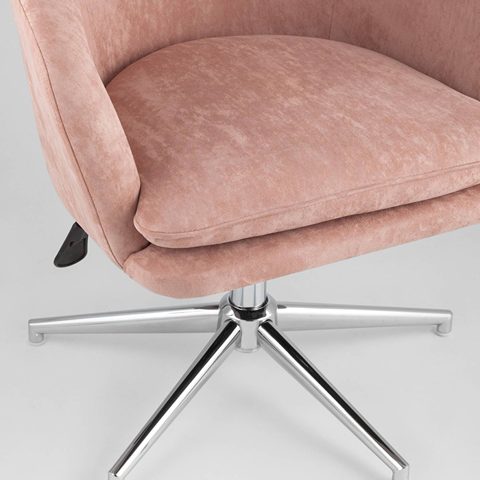 Кресло регулируемое Харис замша пыльно-розовый Stool Group HARRIS HY-78