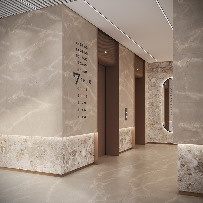 Керамогранит Soft Beige Stone Satin Carving Buono Ceramica SOVL4709V