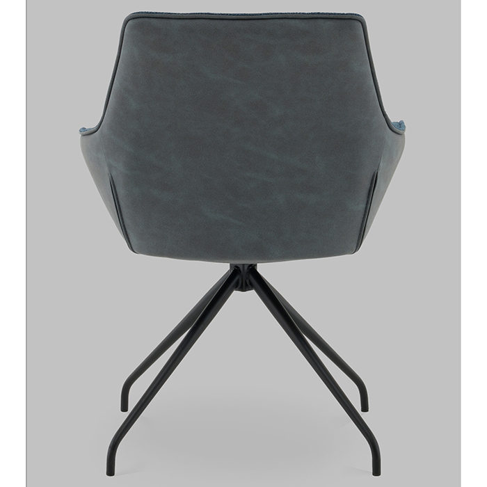 Кресло вращающееся Кимберли рогожка/замша синий Stool Group AV 344 W797/K12-K20PM-9005