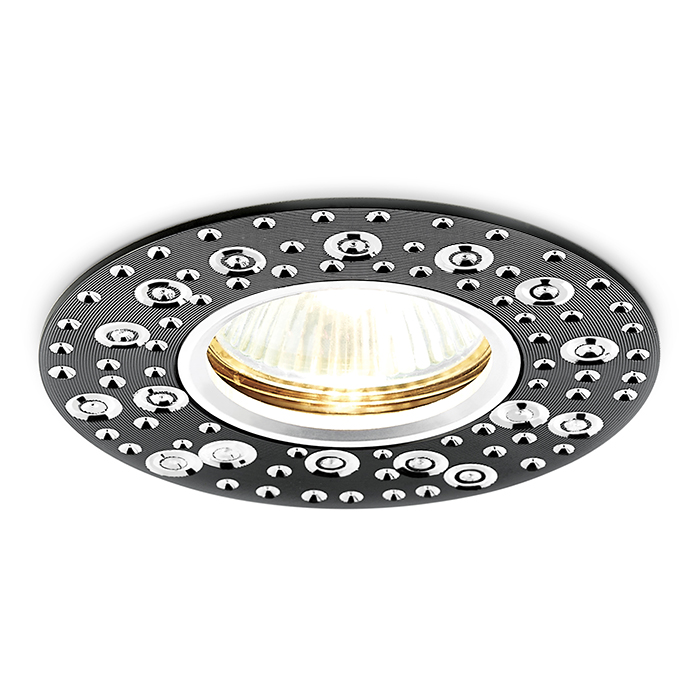 Светильник встраиваемый точечный Ambrella Light A801 BK/AL