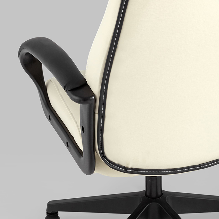 Кресло игровое TopChairs ST-Cyber 8 белый/чёрный Stool Group ST-CYBER 8 WHITE