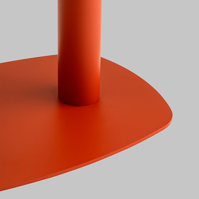 Журнальный столик Eanna L металл красный Stool Group MT-190L DB-008