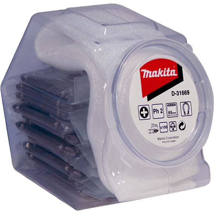 Насадка PH2 65 мм двухсторонняя (100 шт) Makita D-31669