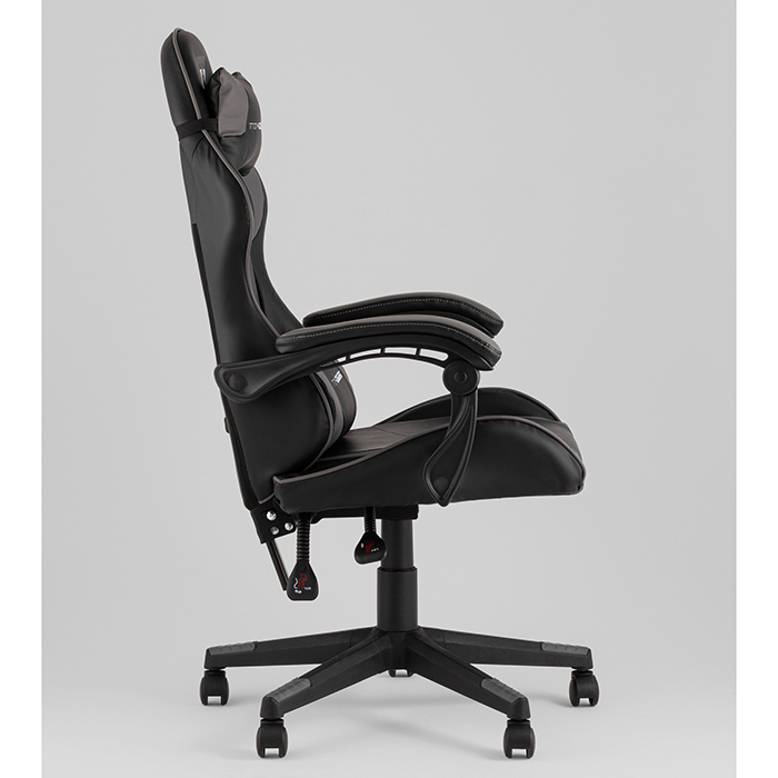 Кресло игровое TopChairs Shadow чёрно-серый Stool Group GF-8079 black+grey