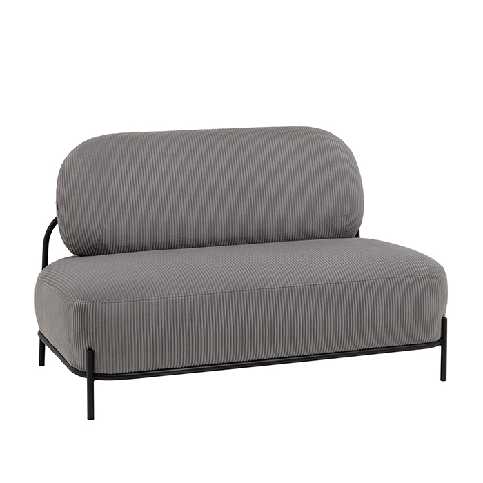 Диван Стоун велюр рельефный светло-серый Stool Group vd-dv-stone-cl-steel