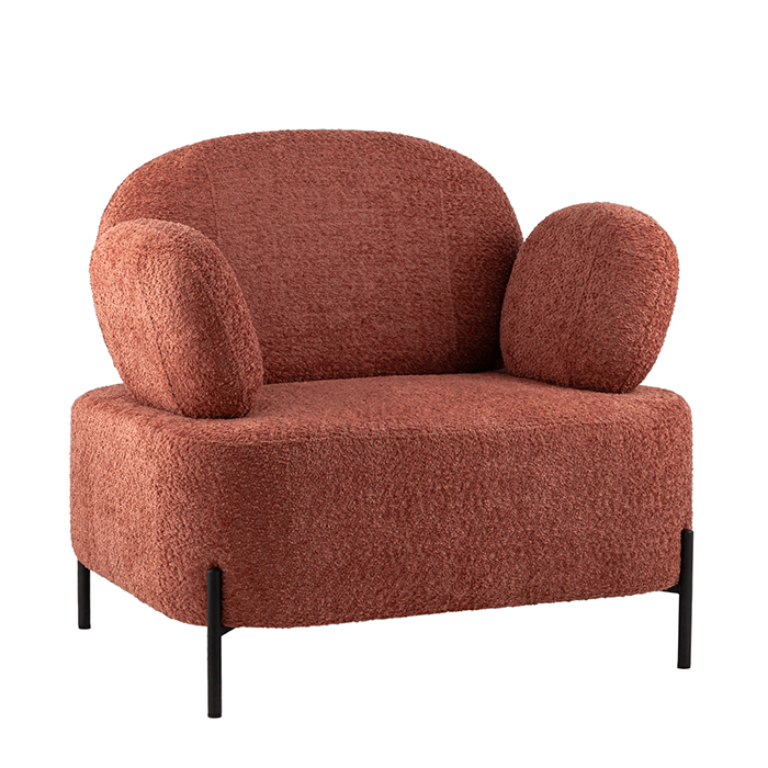 Кресло Кэнди букле коралловый Stool Group vd-candy-cm63