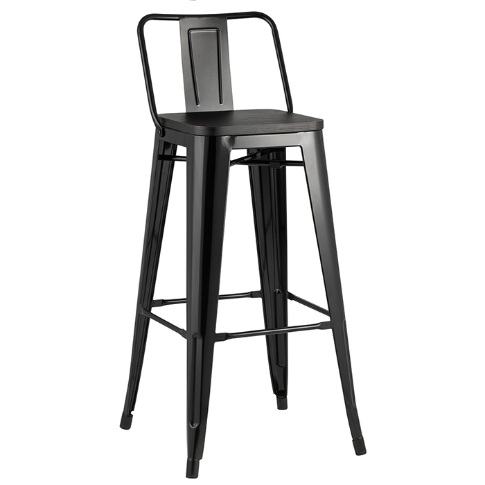 Комплект барных стульев Tolix чёрный (6 шт) Stool Group YD-H765E-W LG-01 X6