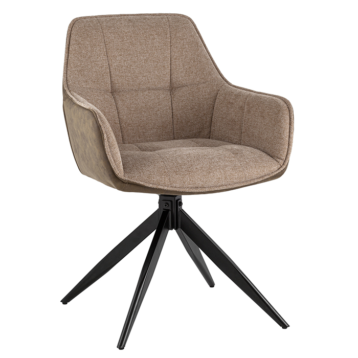 Стул Alba коричневый c экокожей Stool Group OSN-2128K UF920-02-PK970-04