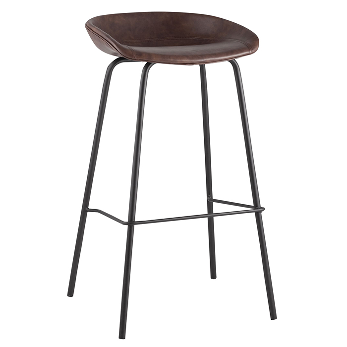 Стул барный Турин коричневый экокожа Stool Group 8319TB BROWN