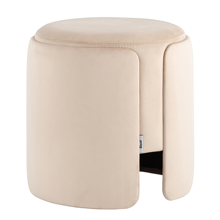 Пуф Taks велюр молочный Stool Group LV-108-H06