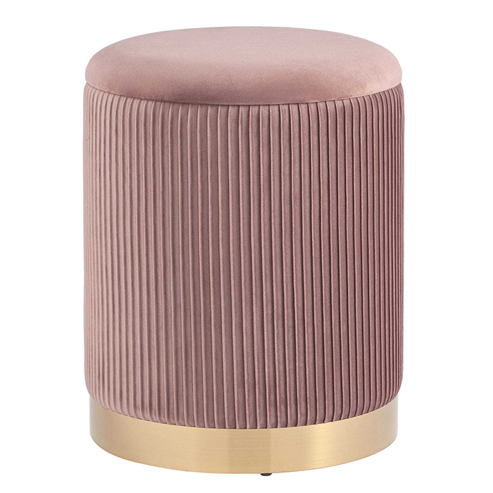 Пуф Шарлотта с ящиком велюр розовый Stool Group 19A205VA-8167-30