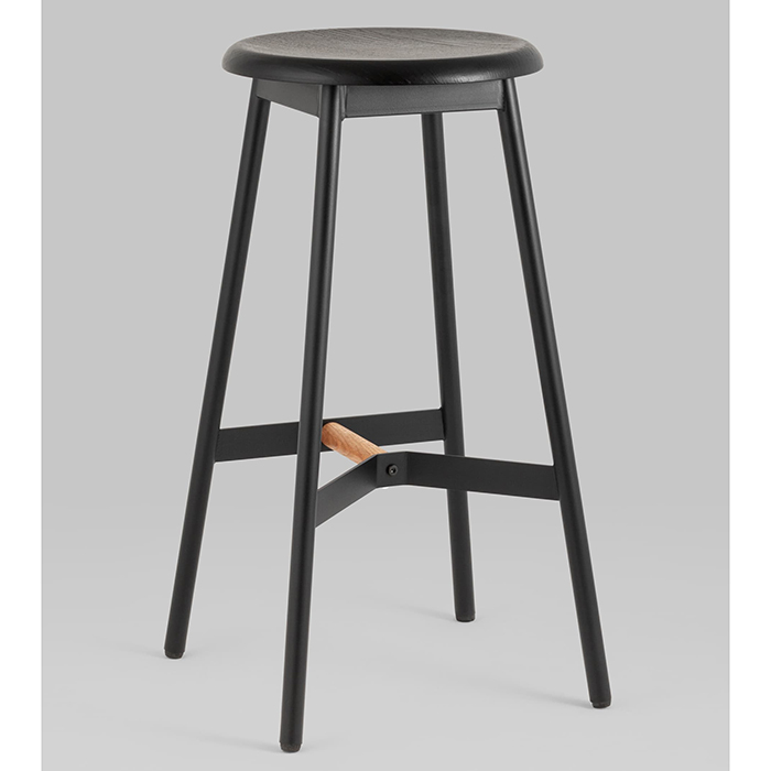 Стул барный Knobb чёрный Stool Group 9117H75 black