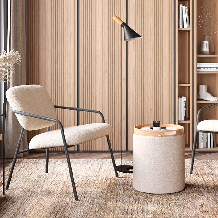 Кресло-лаунж Rooney белый Stool Group CQ-2019 - BMG2635-71