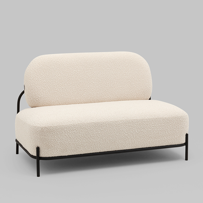 Диван Стоун букле молочный Stool Group vd-dv-stone-tr-milk